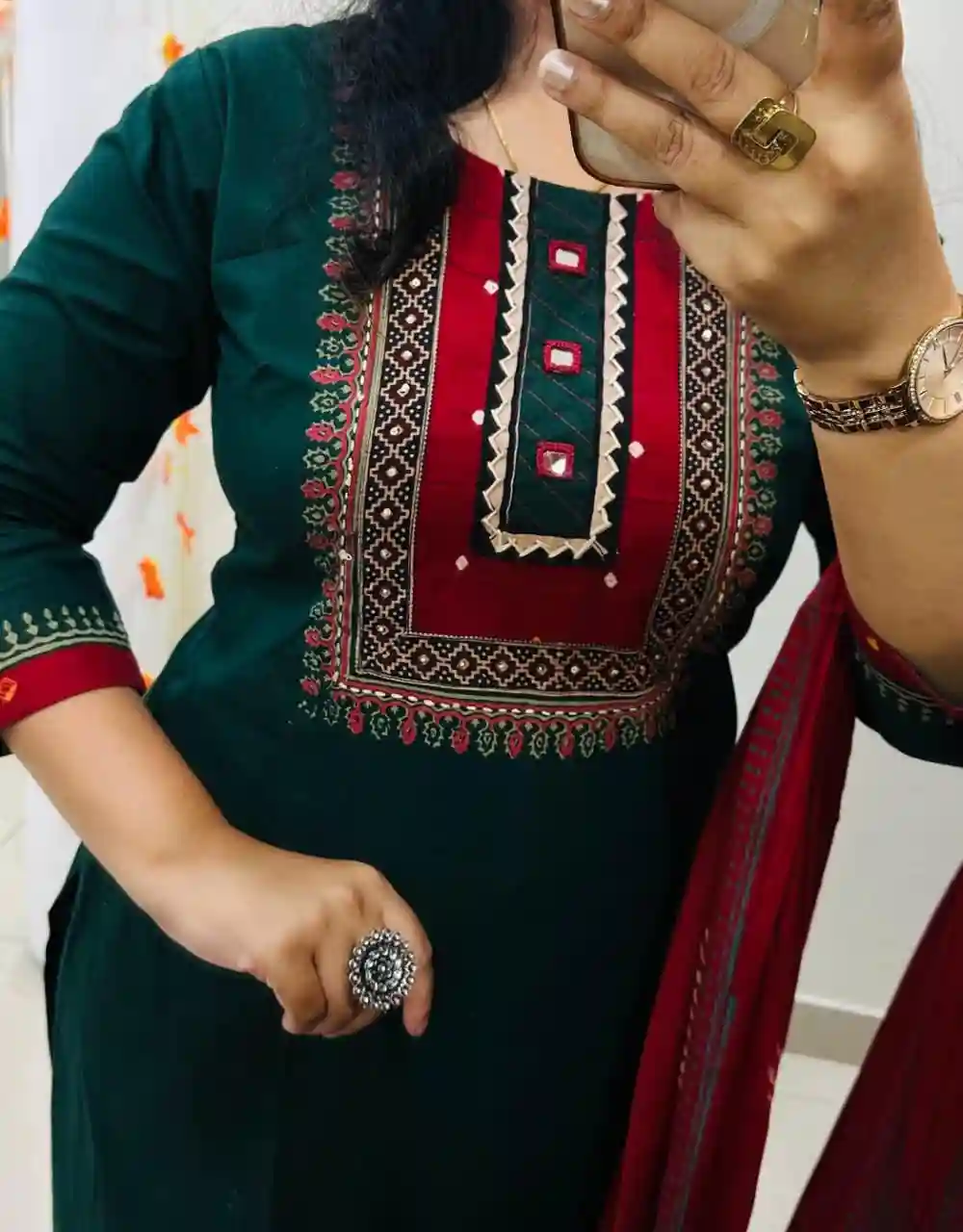 PREMIUM RICH DHABU COTTON SUIT (PK01)