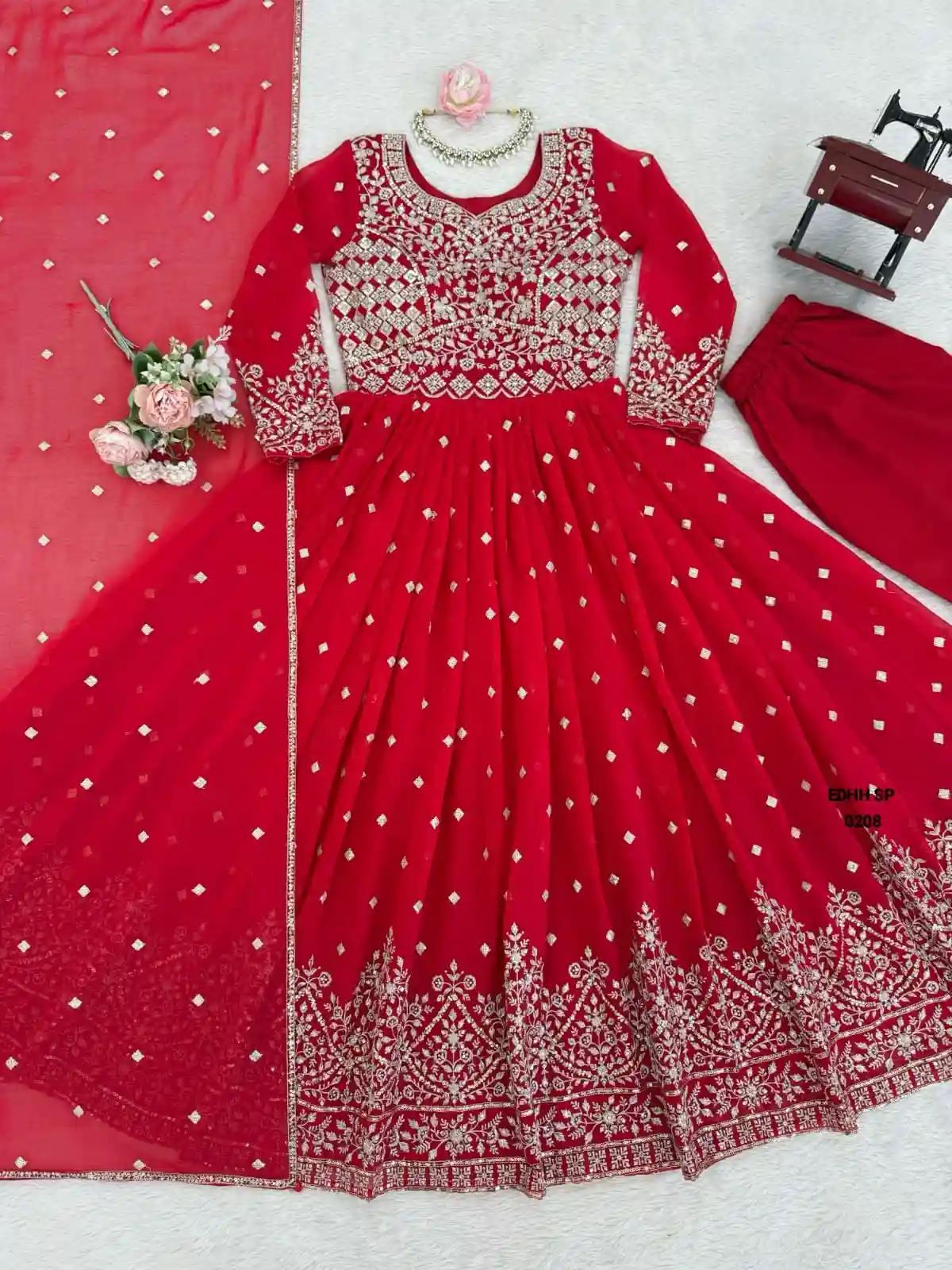 Heavy Faux Georgette Anarkali (FGA03)