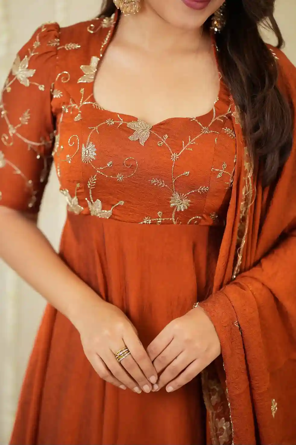 Rangoli Crush Gown + dupatta ( RCG01)