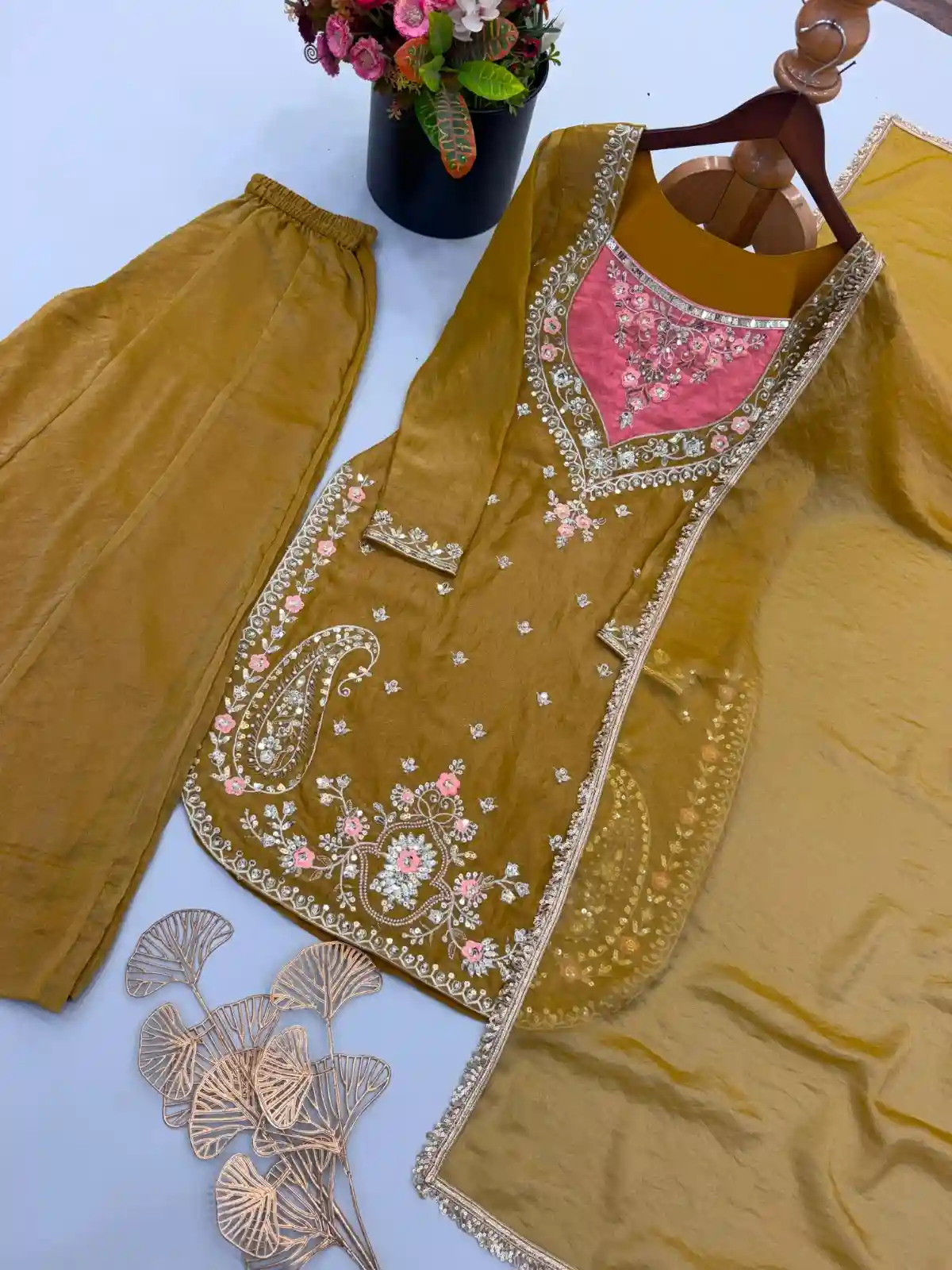 Embroidery Sequence Sharara Set (ES02)