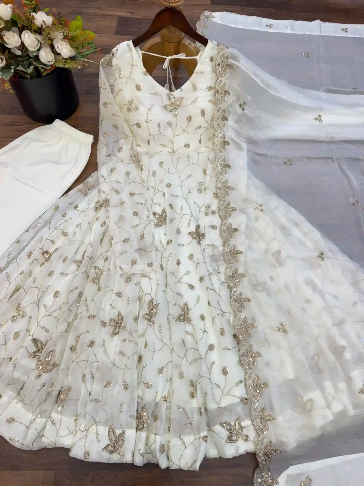 White Anarkali ( FSW01)