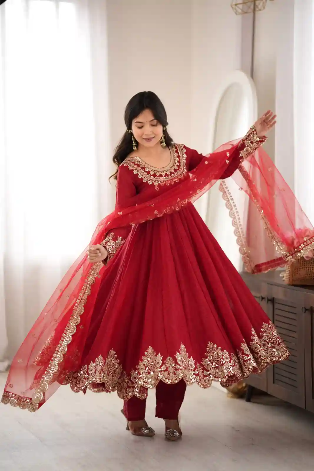 Doremone Crush  Top Bottom Dupatta Set (DC)
