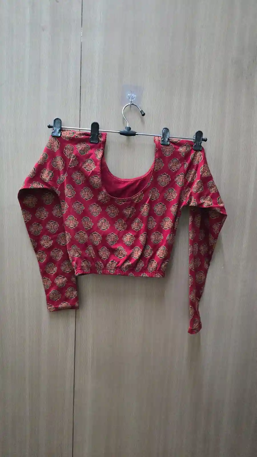 Full Sleeve Strachable kalamkari blouse (BL10)
