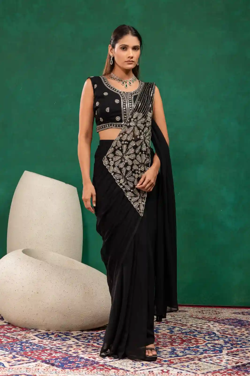 FAUX GEORGETTE KOTI SAREE (KS03)