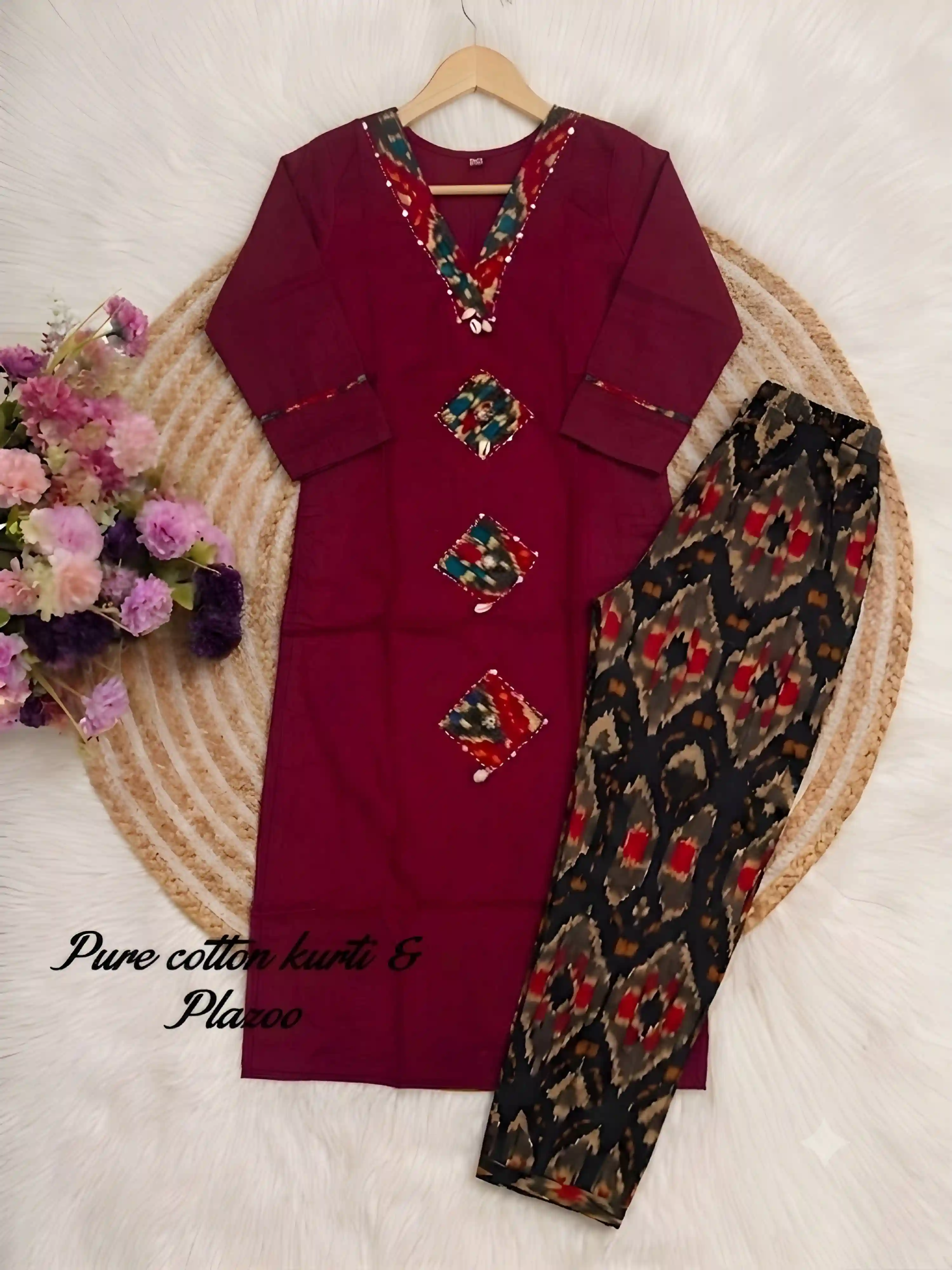 Pure cotton long kurti (LK01)