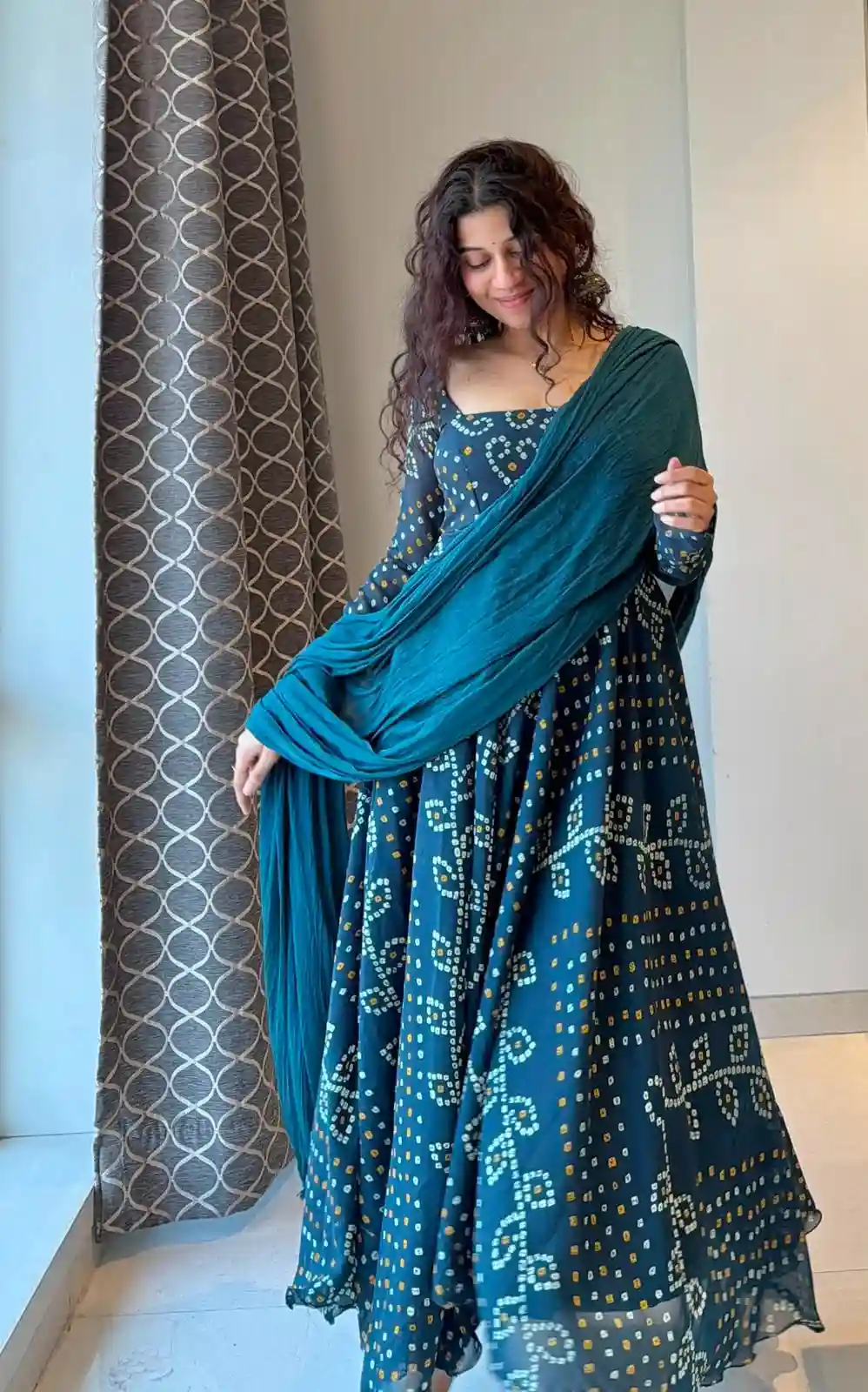 Faux Georgette Anarkali Set (FGA01)