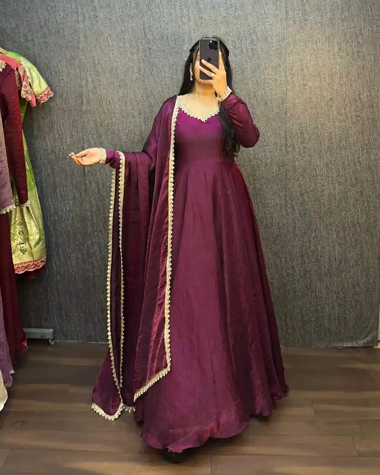 Fendy Silk Premium Designer Gown (FP04)