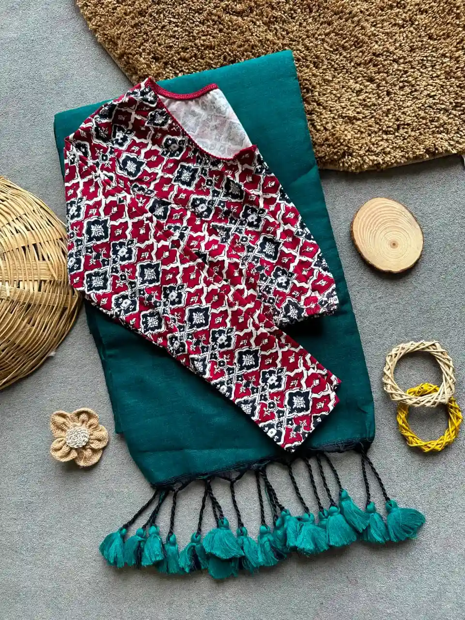 Handloom Khadi Cotton Saree Combo (A29)