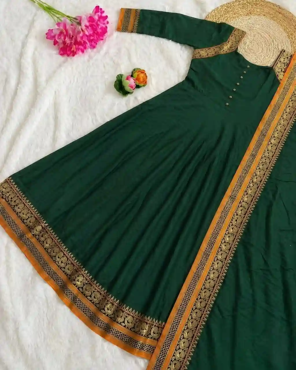 VICHITRA SILK ANARKALI WITH DUPATTA (VSA05)