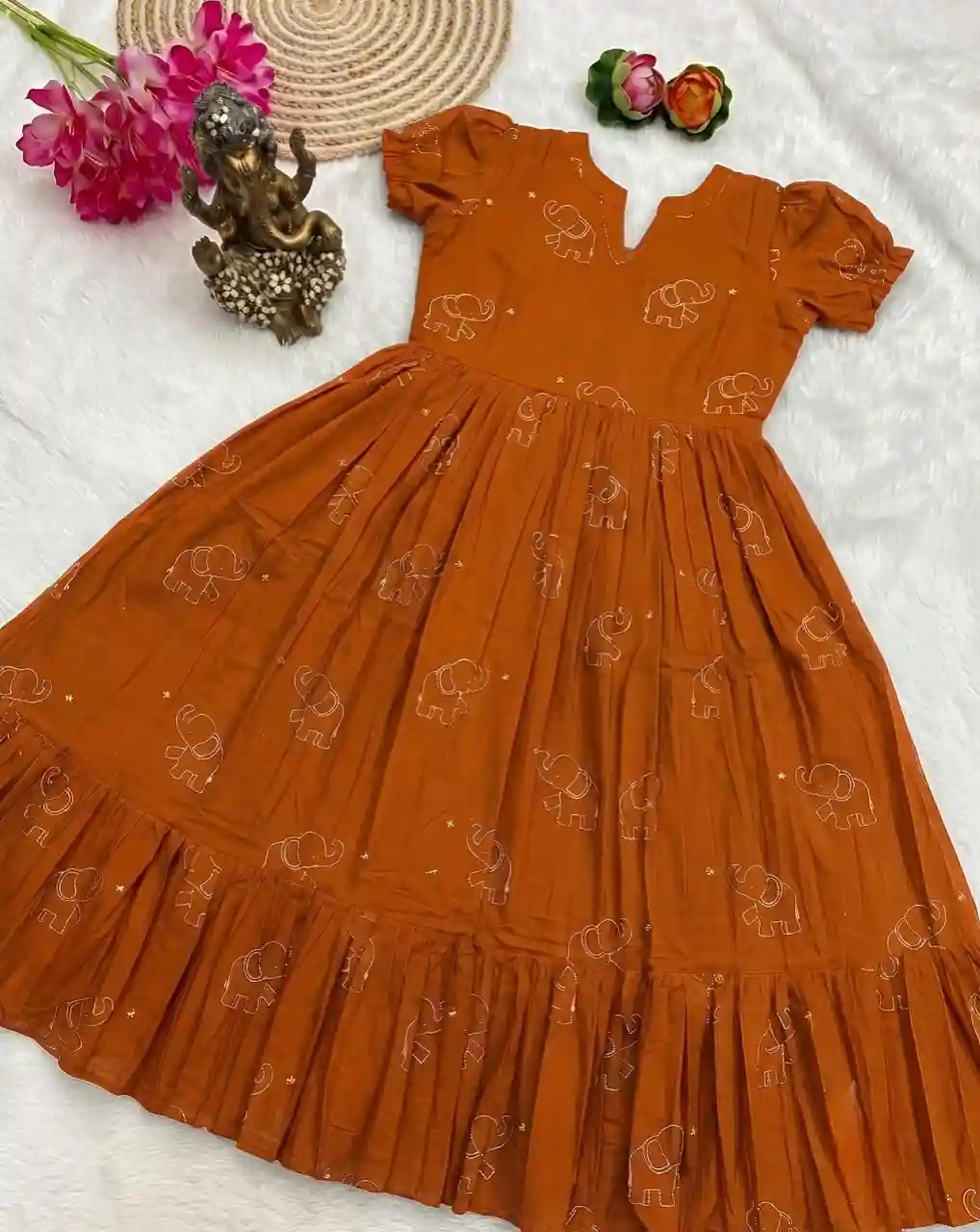 SLUB COTTON ANARKALI (A01)