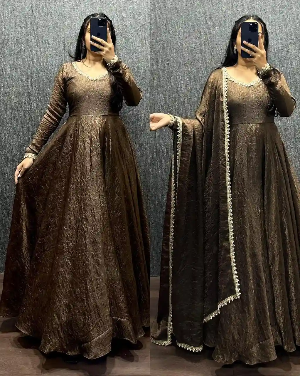 Fendy Silk Premium Designer Gown (FP05)