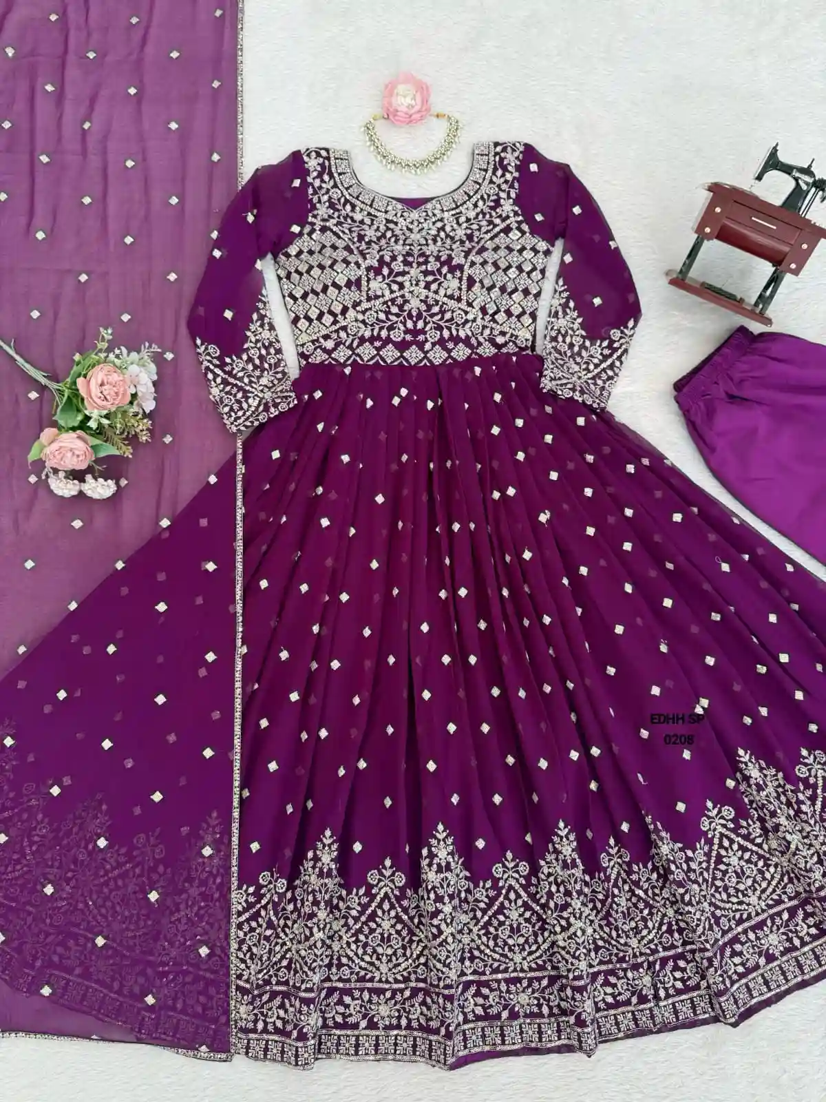 Heavy Faux Georgette Anarkali (FGA02)