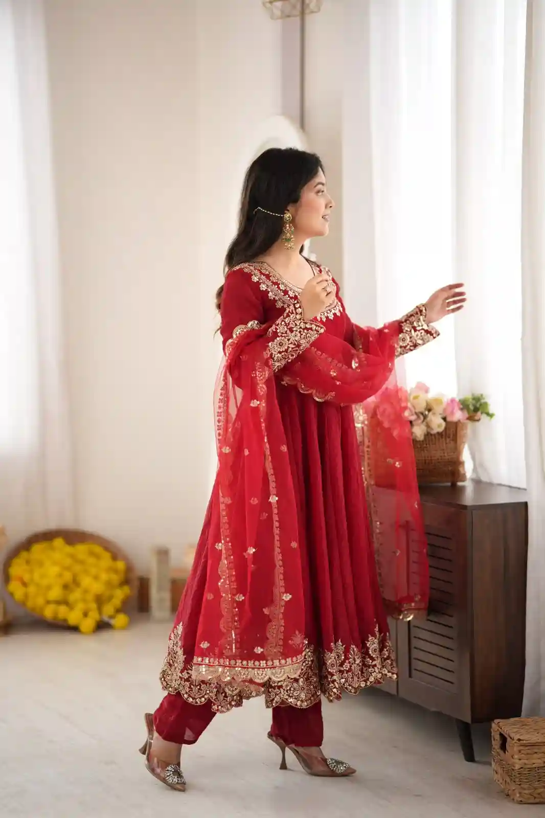 Doremone Crush  Top Bottom Dupatta Set (DC)