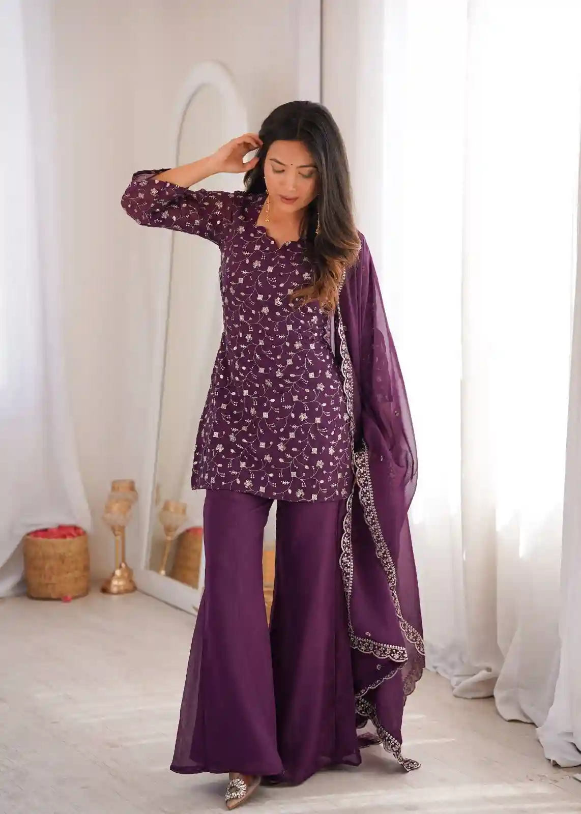 Designer Bell Bottom 3 piece suit (BB01)
