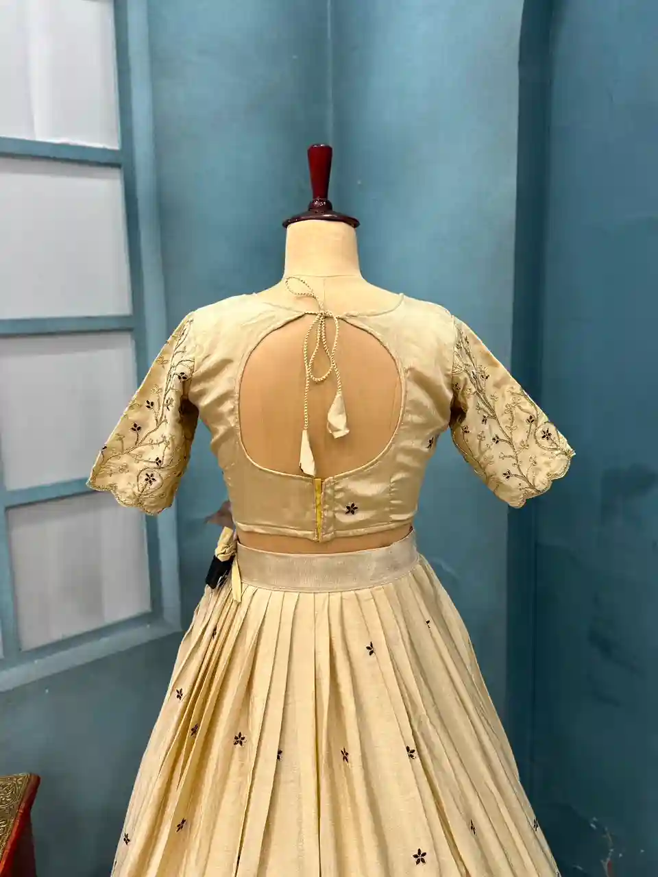 Full stiched Kanjivaram silk Lehanga (TL01)