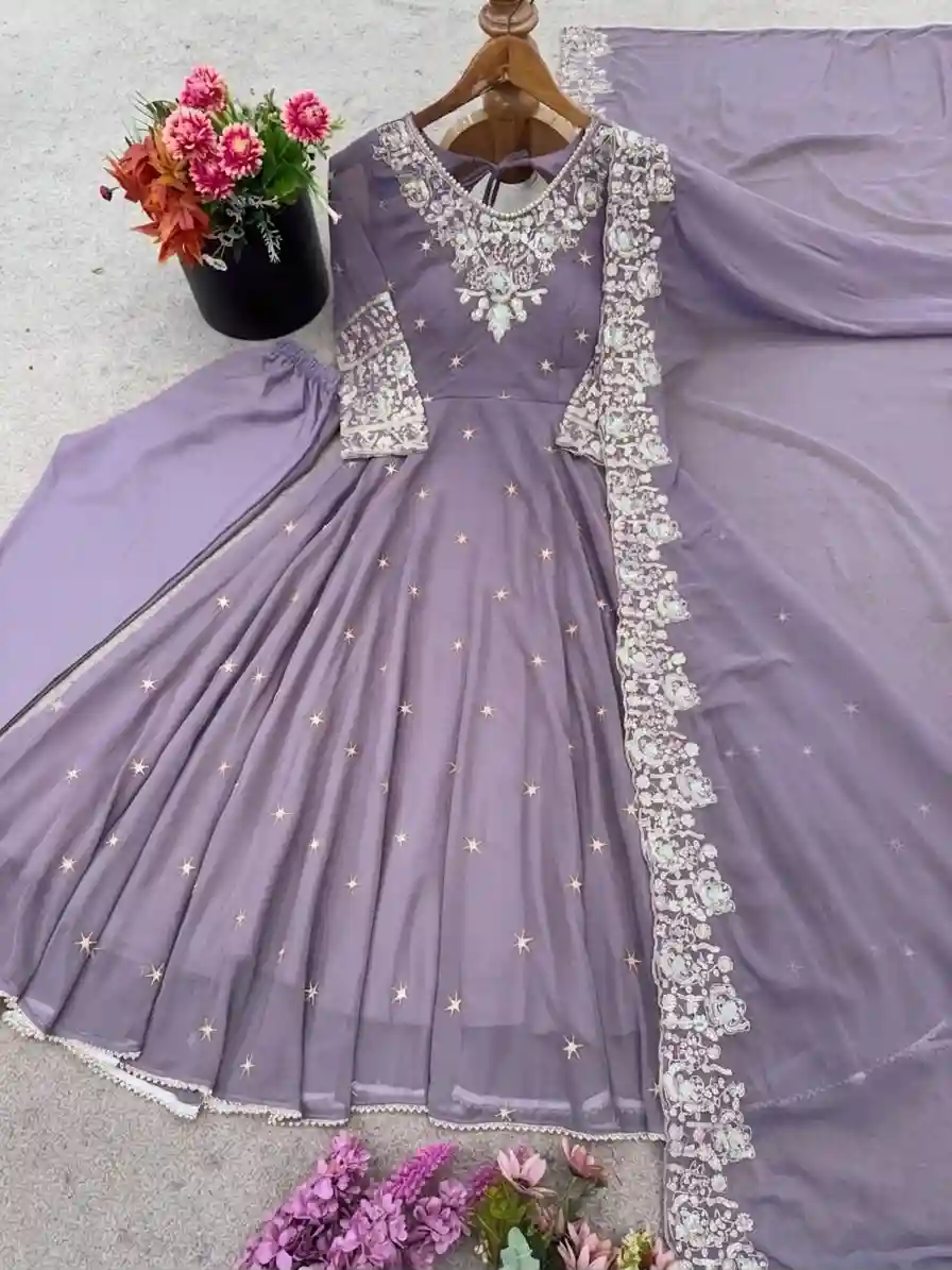 Elegant Embroidered Rembo Sequence Anarkali (RSA01)