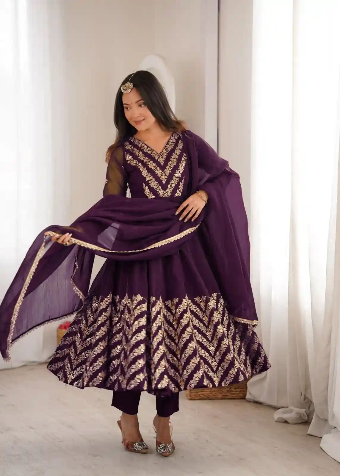 Crunchy Anarkali Gown ( CAG04)