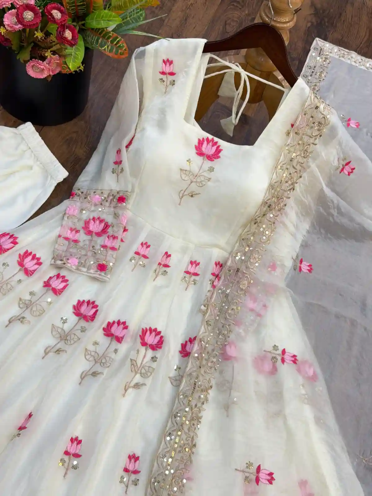 White Anarkali ( WH1 )