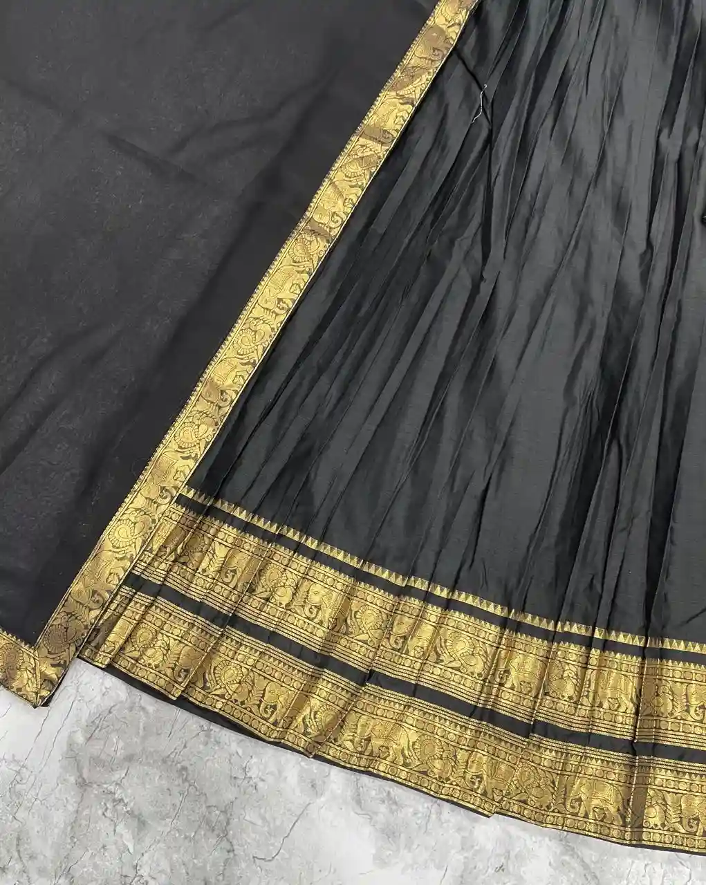 The South-style Kanjivaram Type silk lehenga (L20)