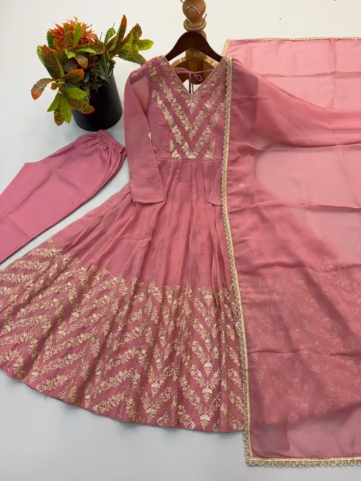 Crunchy Anarkali Gown ( CAG03)