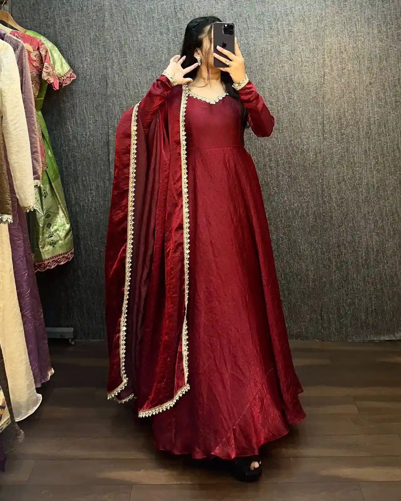 Fendy Silk Premium Designer Gown (FP02)