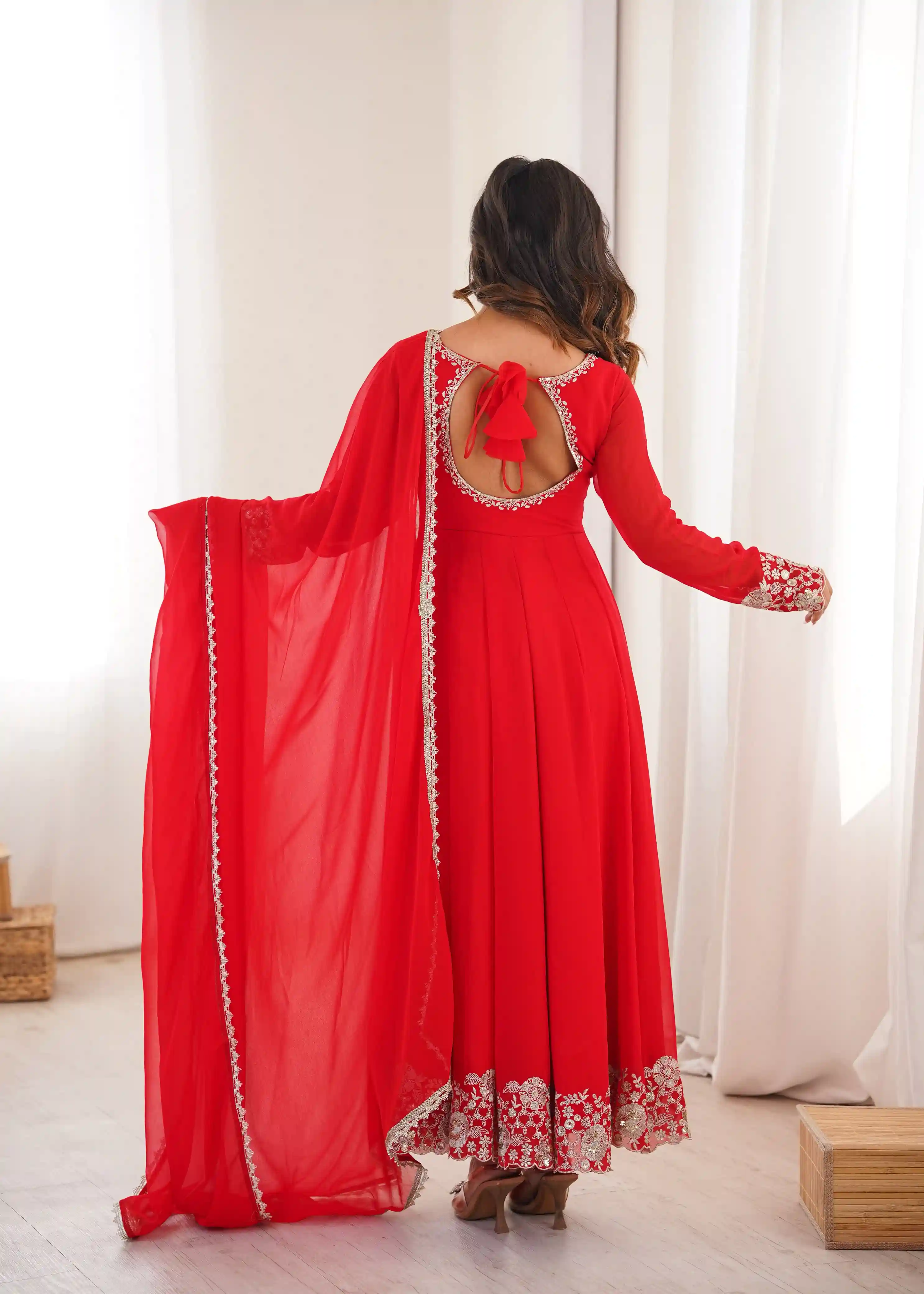 Heavy Faux Georgette Anarkali (FA01)