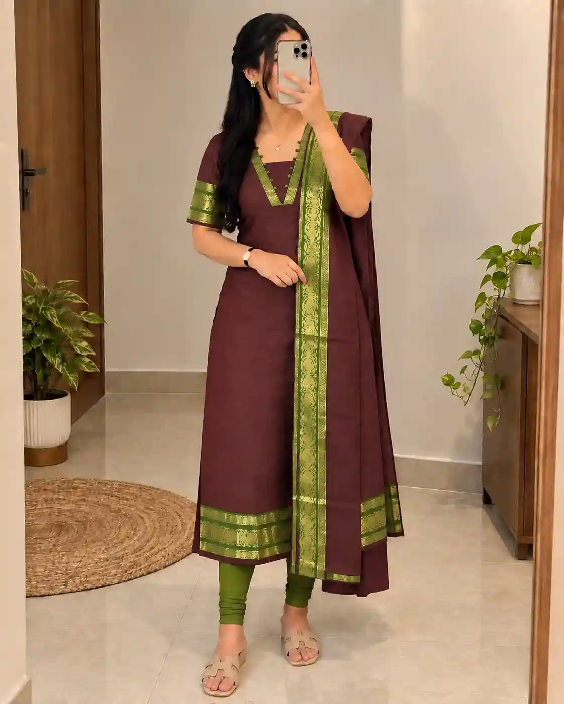 Traditional Silk Cotton kurti ( SILK05)