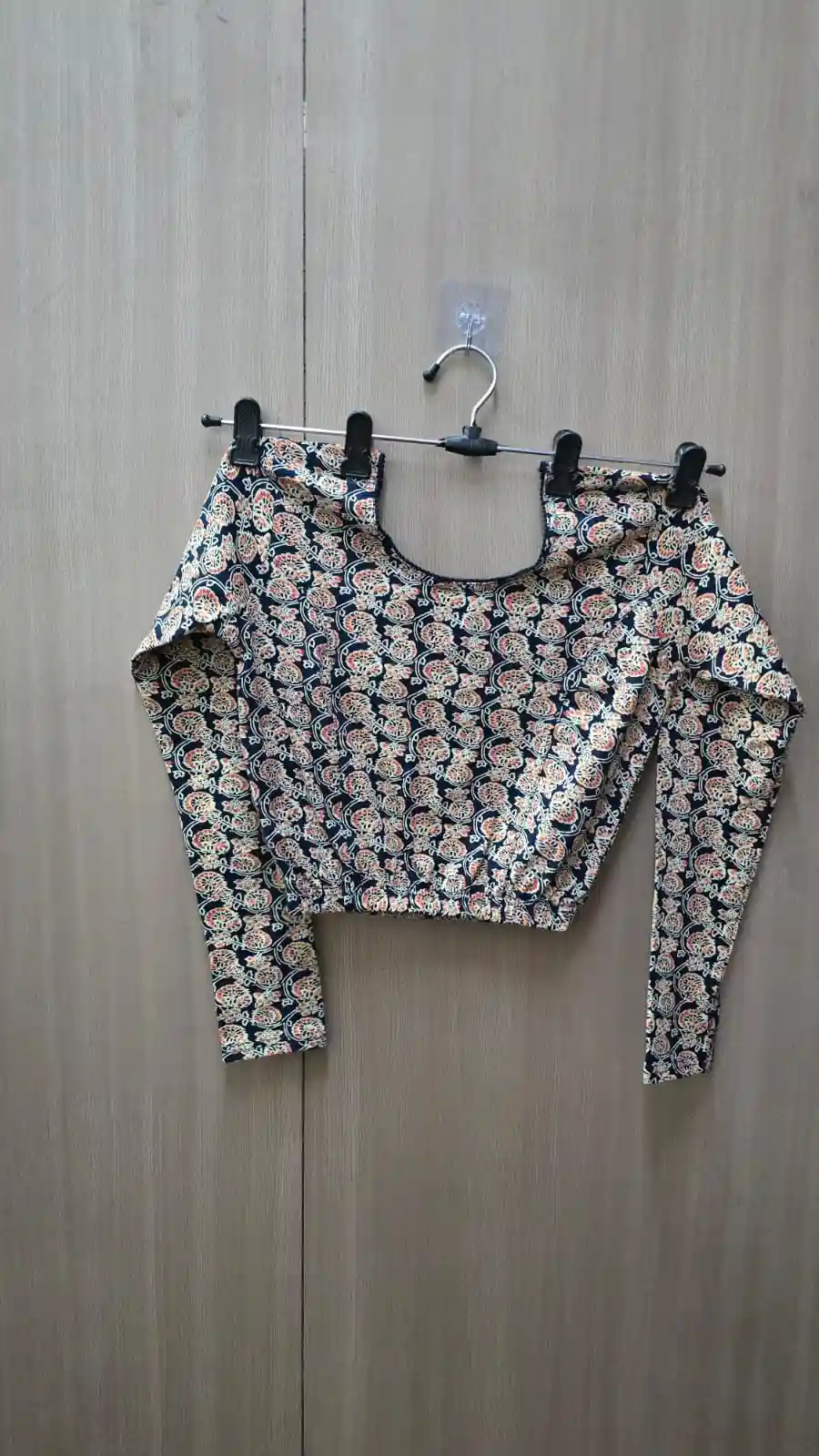 Full Sleeve Strachable kalamkari blouse (BL07)