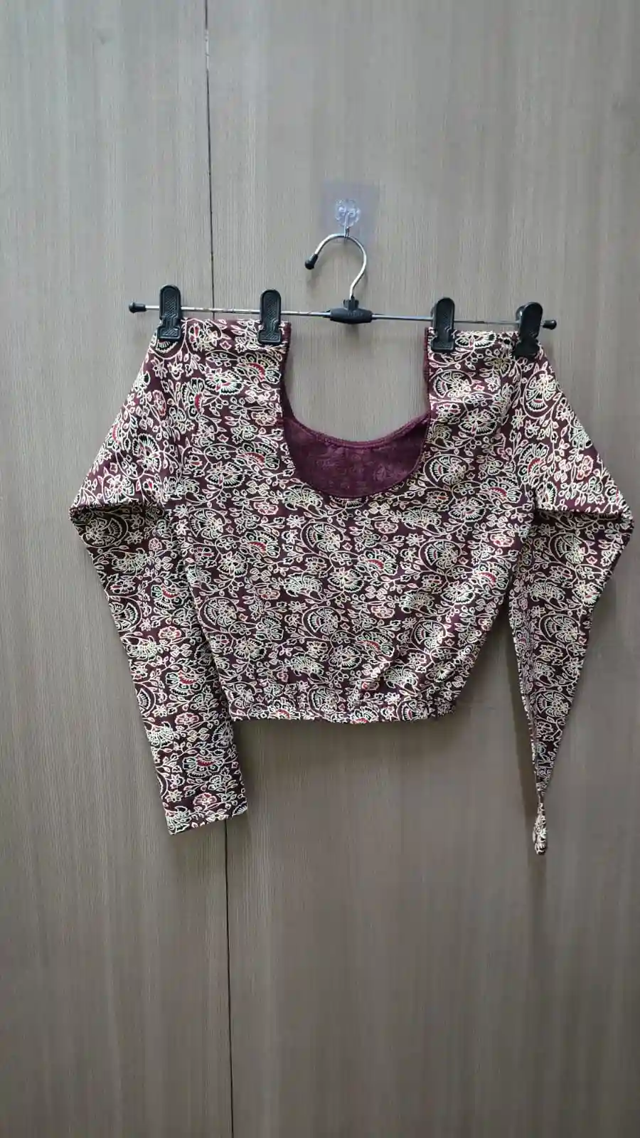 Full Sleeve Strachable kalamkari blouse (BL06)