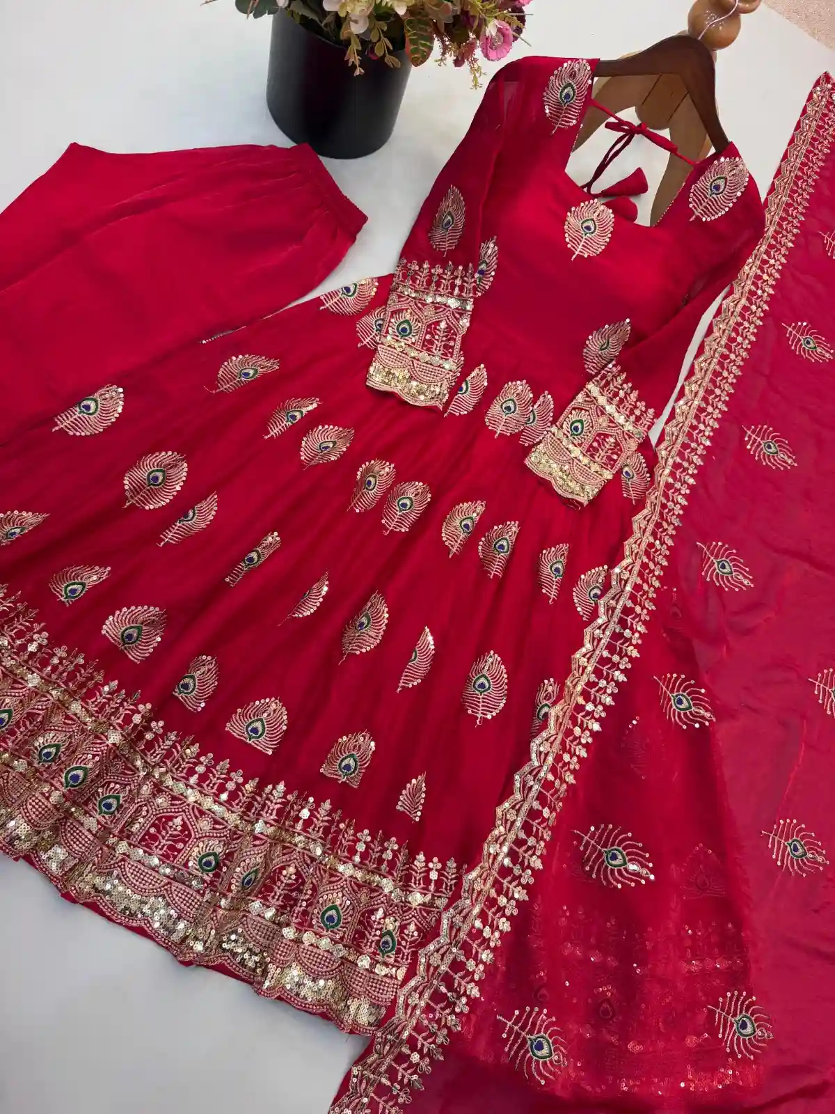 Heavy fendy silk 3 piece designer set (FSD2)