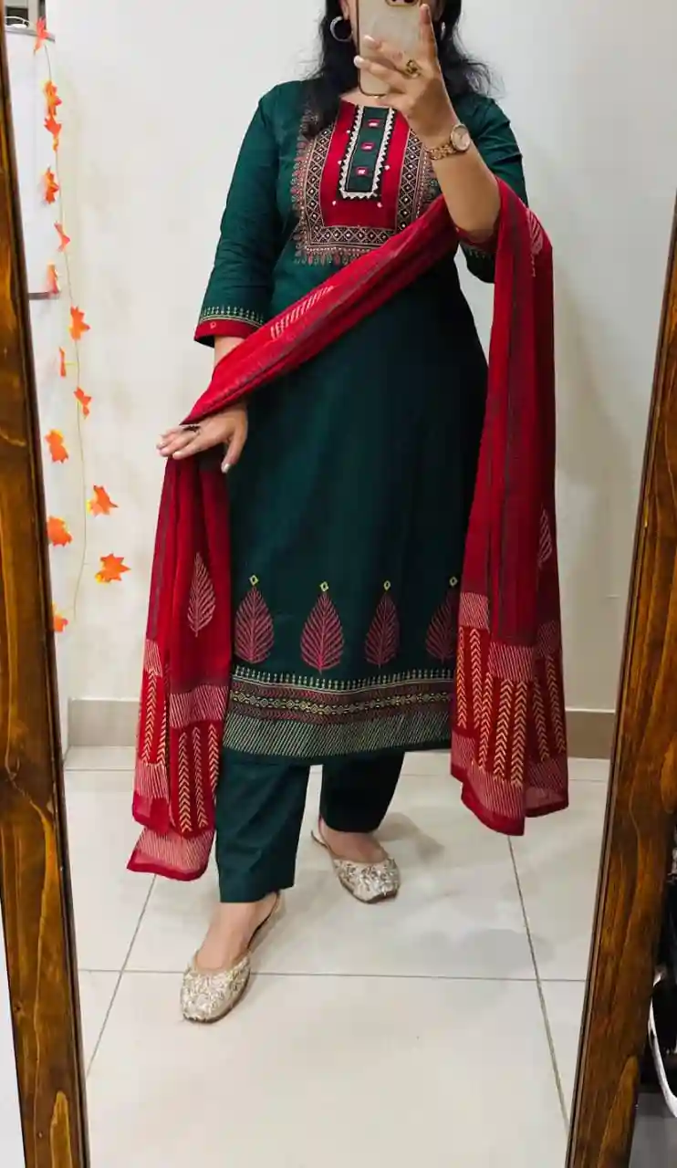 PREMIUM RICH DHABU COTTON SUIT (PK01)
