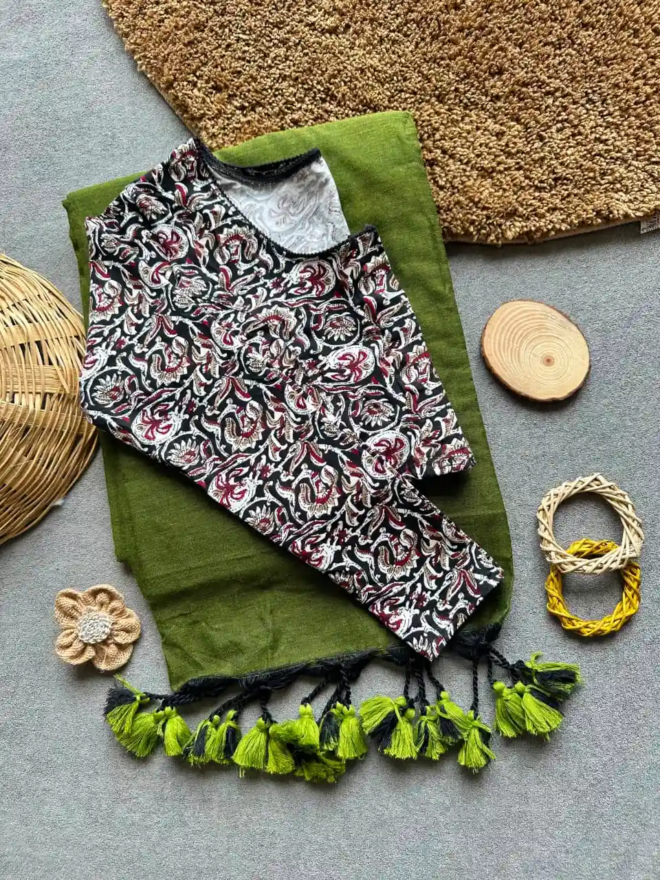 Handloom Khadi Cotton Saree Combo (A3)