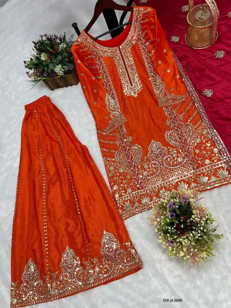 FANCY KURTI PLAZZO SET (FK01)