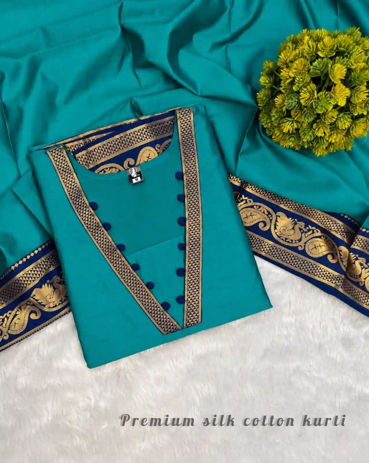 Traditional Silk Cotton kurti ( SILK07)