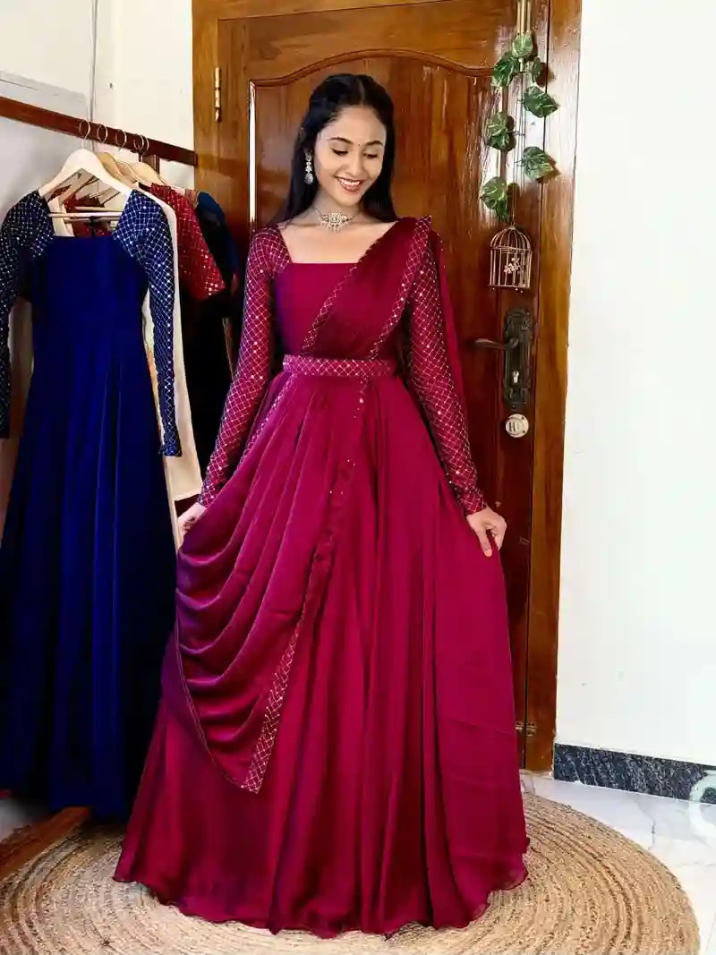 Exquisite Sparkling Anarkali (ESB04)