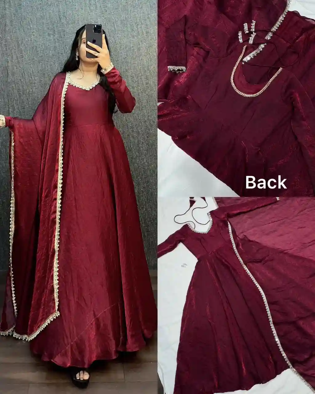 Fendy Silk Premium Designer Gown (FP02)