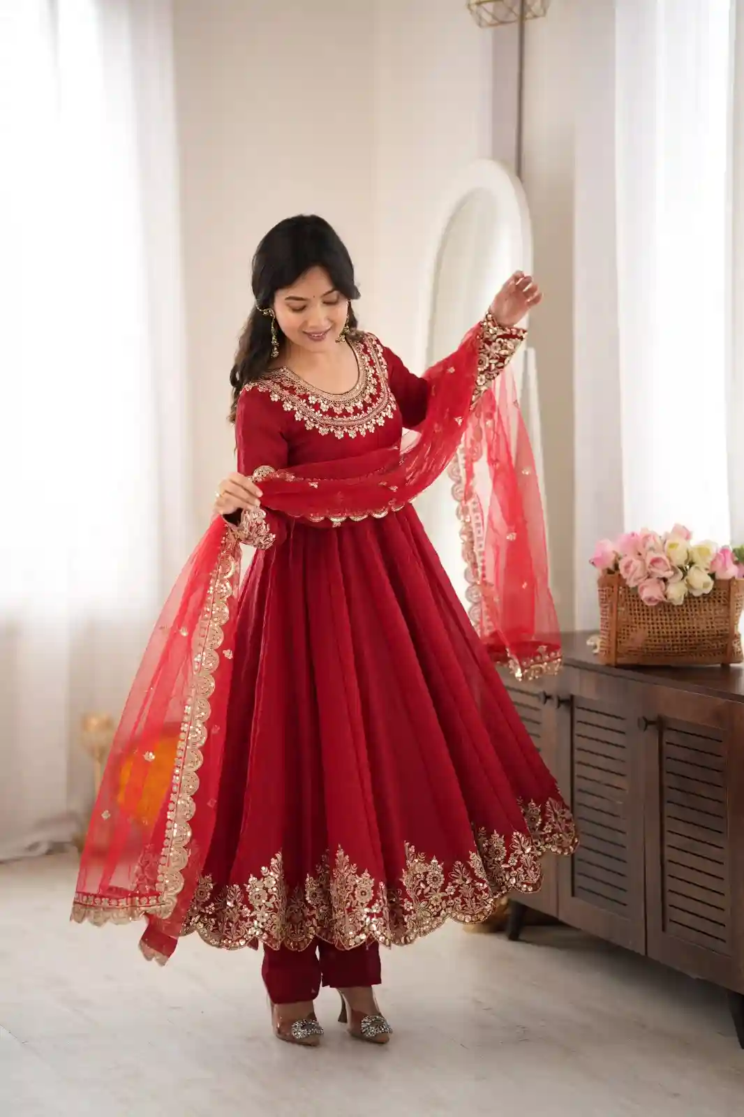 Doremone Crush  Top Bottom Dupatta Set (DC)