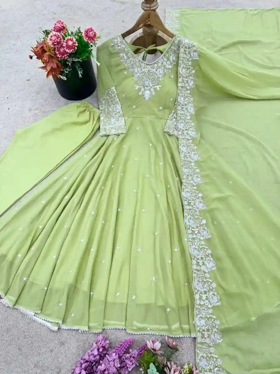 Elegant Embroidered Rembo Sequence Anarkali (RSA04)