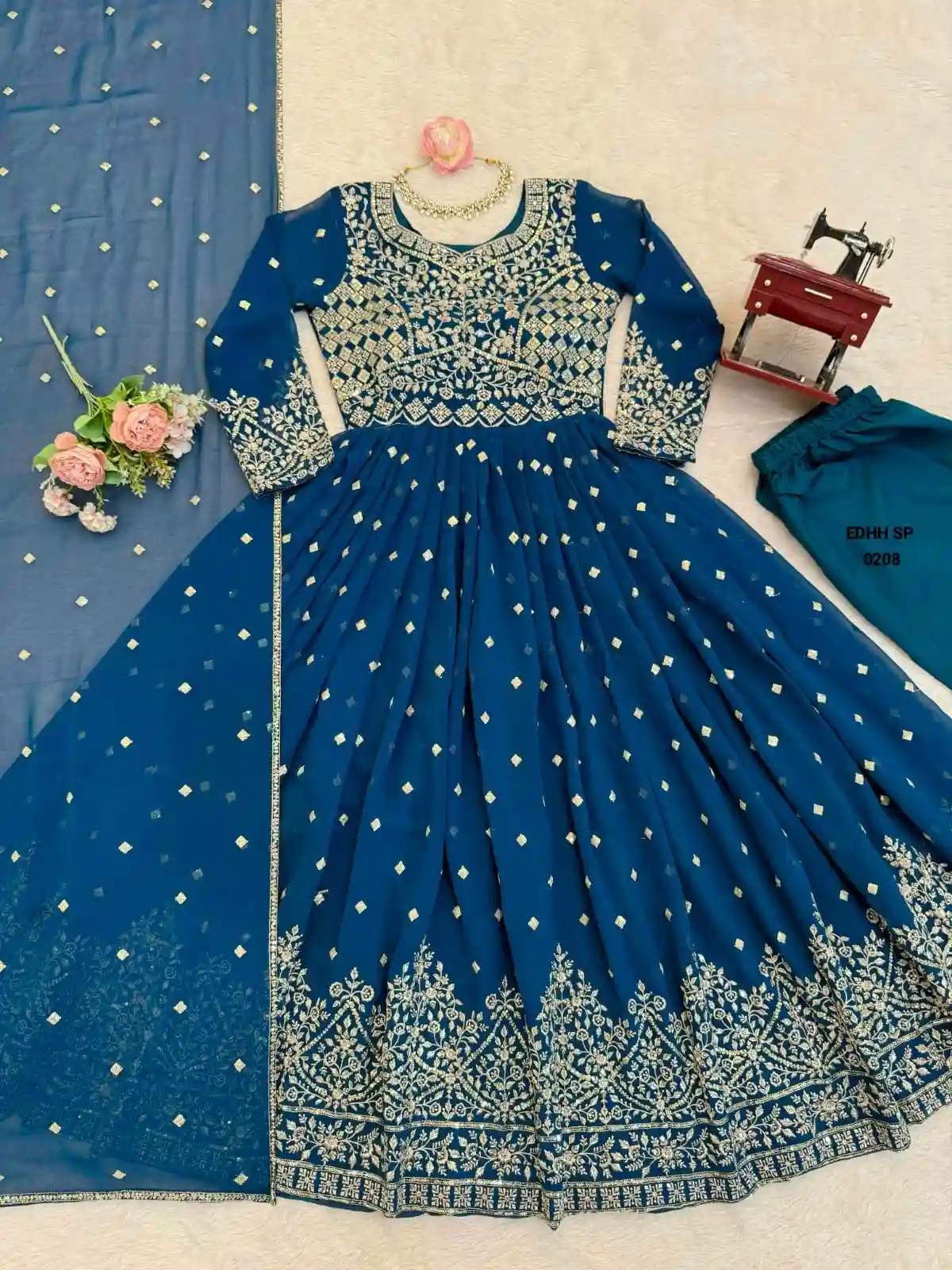 Heavy Faux Georgette Anarkali (FGA01)