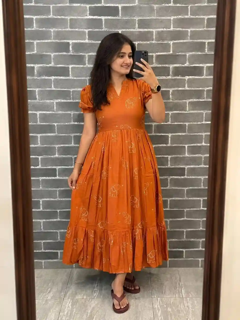 SLUB COTTON ANARKALI (A01)