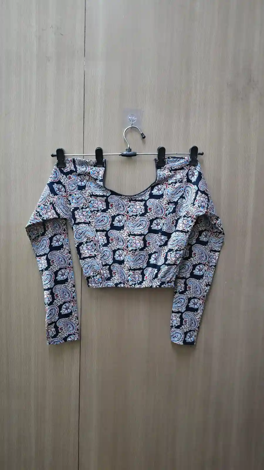 Full Sleeve Strachable kalamkari blouse (BL05)
