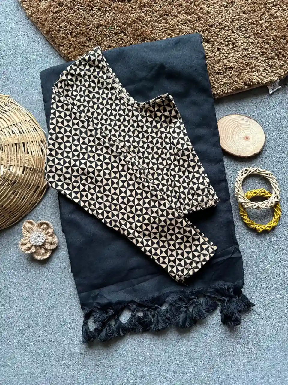 Handloom Khadi Cotton Saree Combo (A16)
