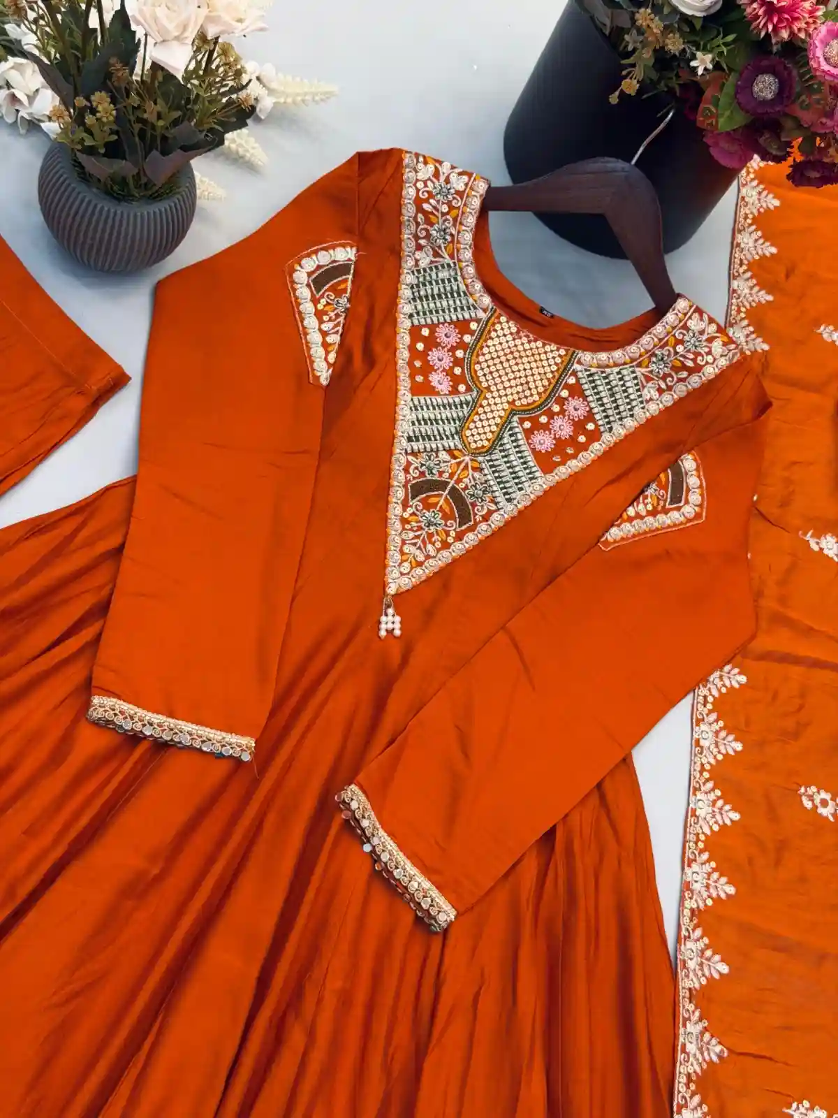 Designer Anarkali Three Piece Set (DA01)