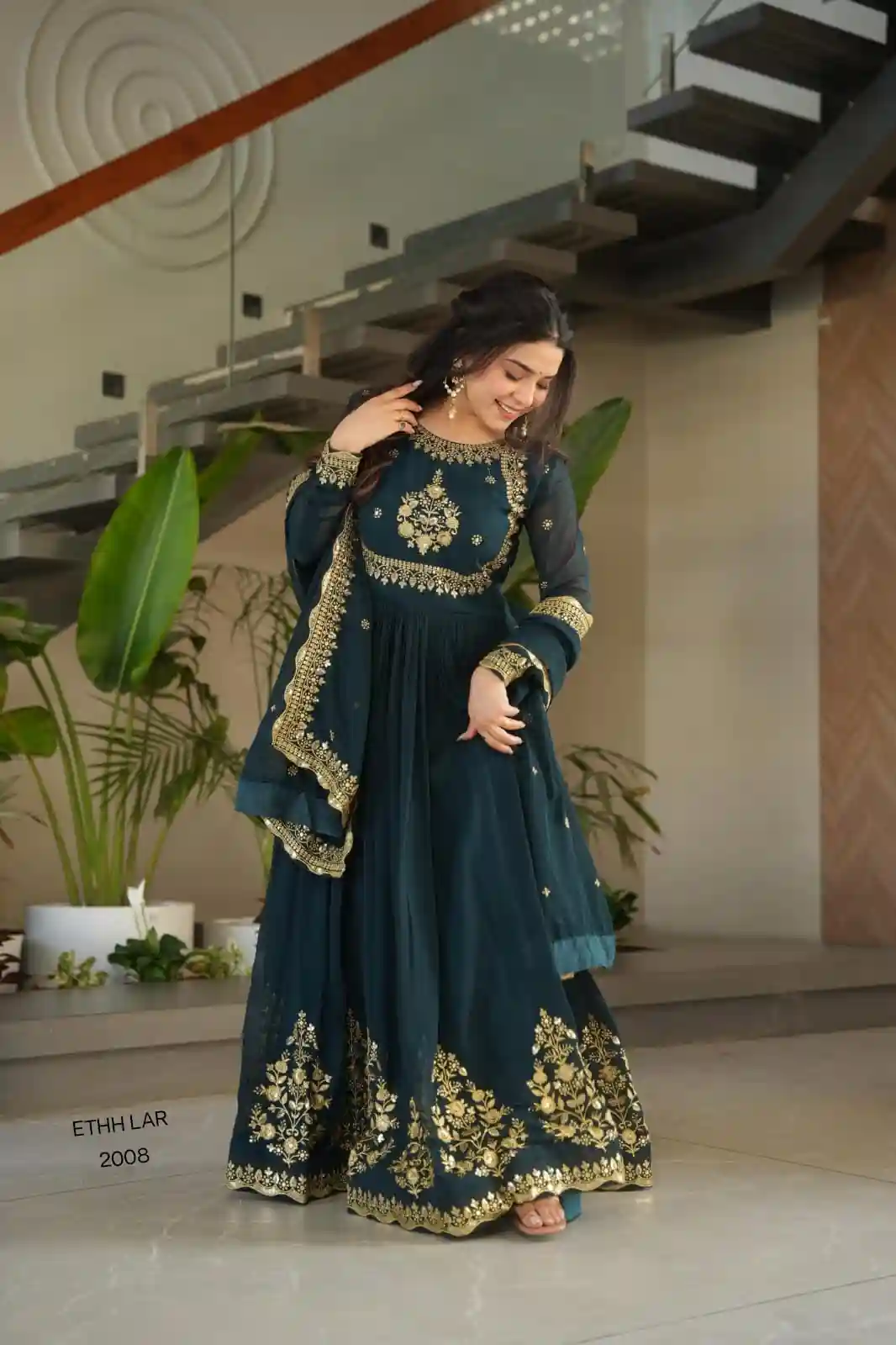 DESIGNER READYMADE GOWN-DUPATTA (DRG01)