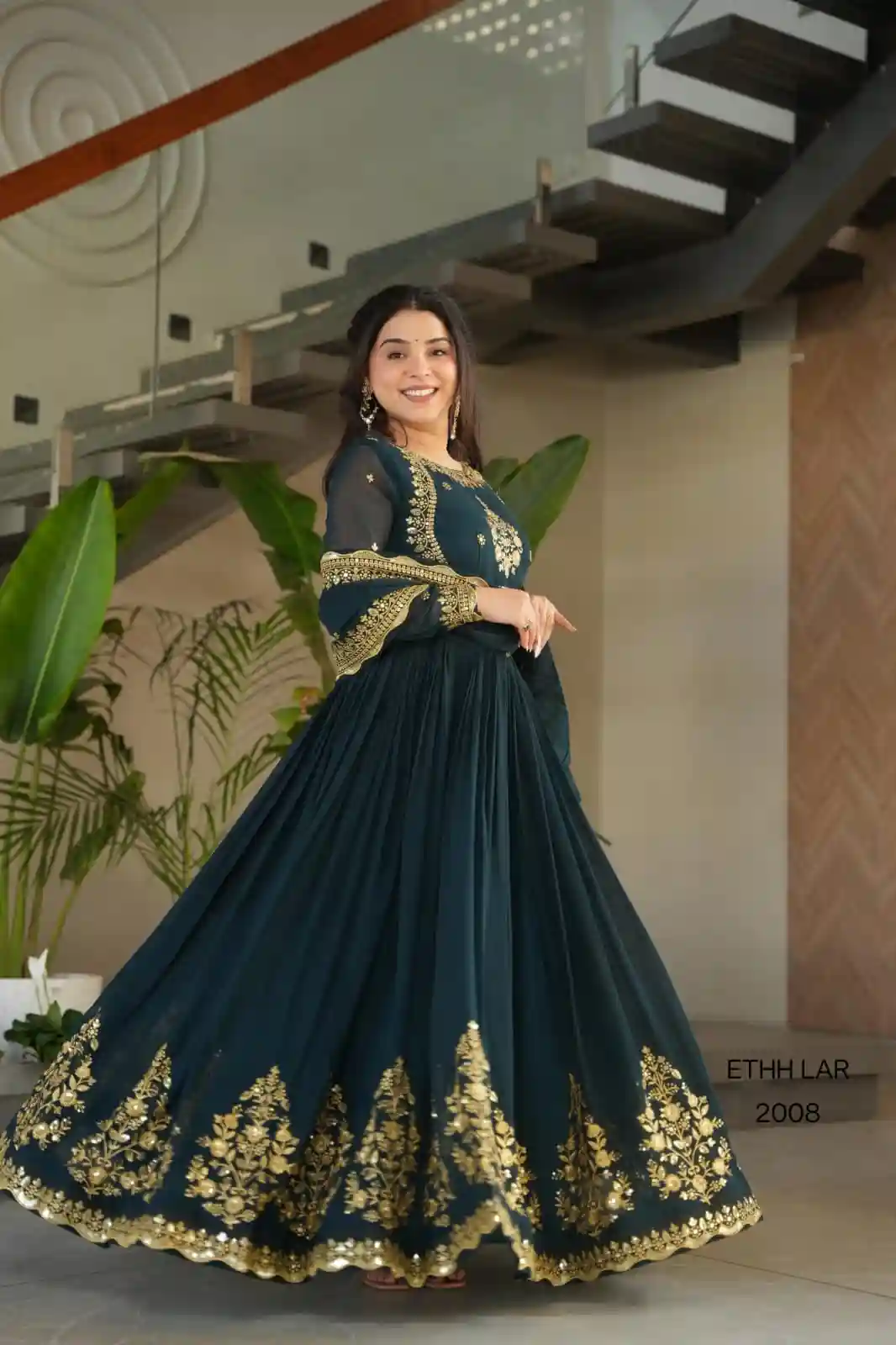 DESIGNER READYMADE GOWN-DUPATTA (DRG01)