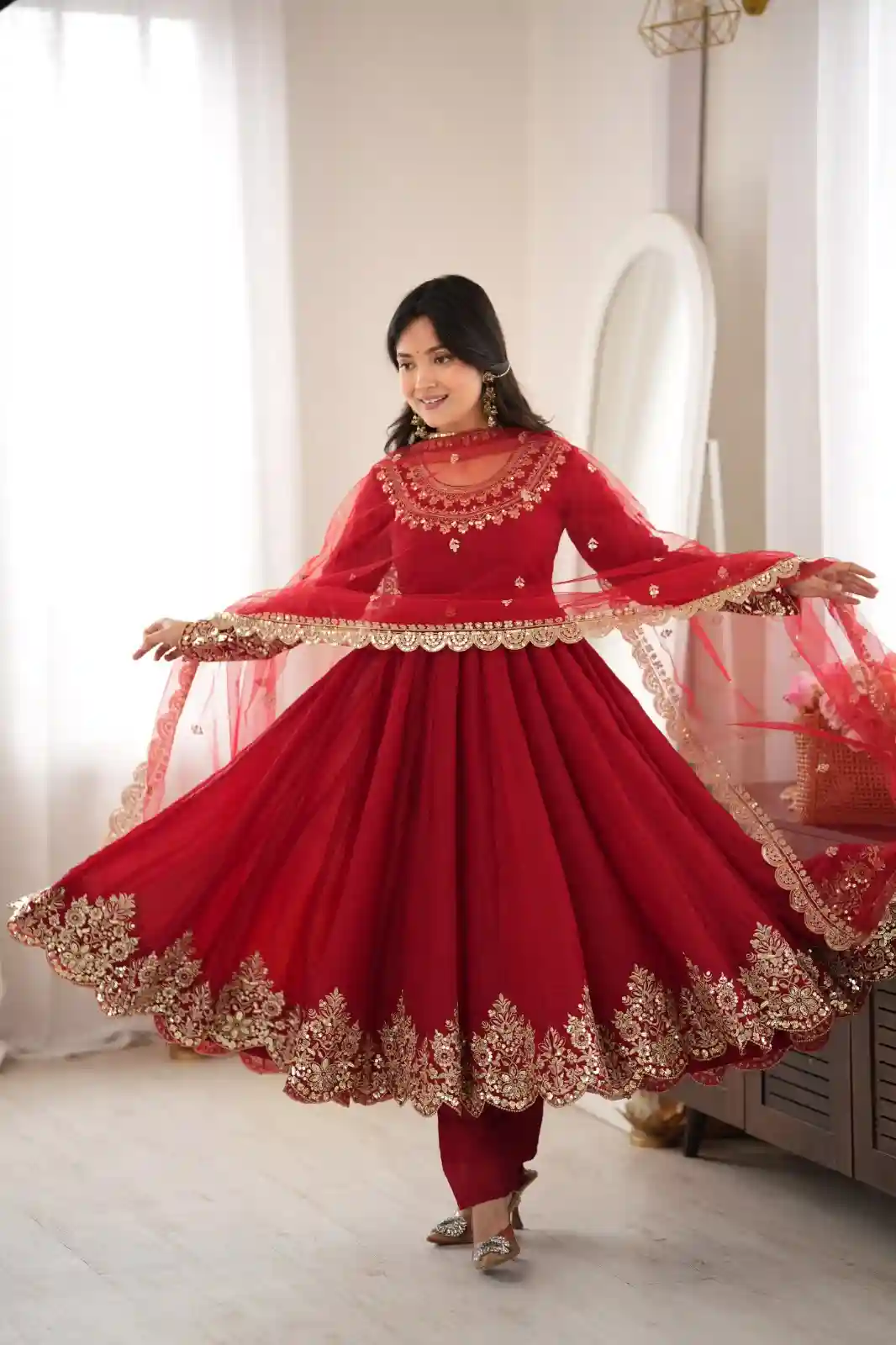 Doremone Crush  Top Bottom Dupatta Set (DC)