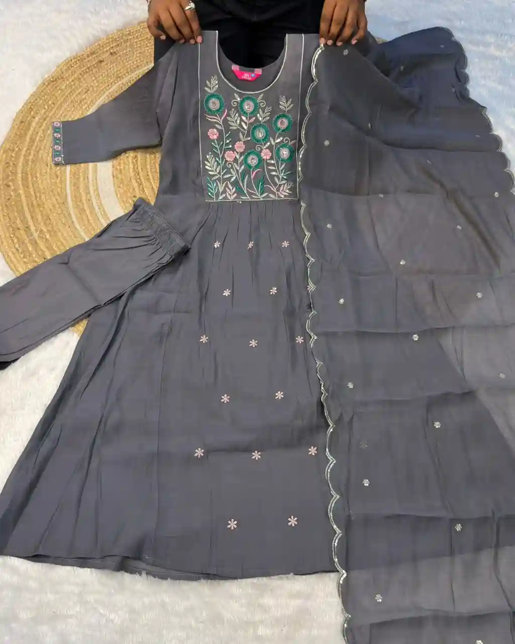 Soft Mul chanderi 3 pcs set (MC07)
