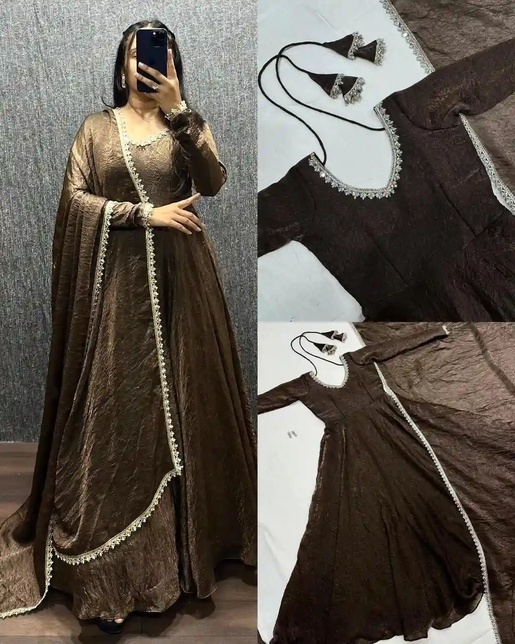 Fendy Silk Premium Designer Gown (FP05)