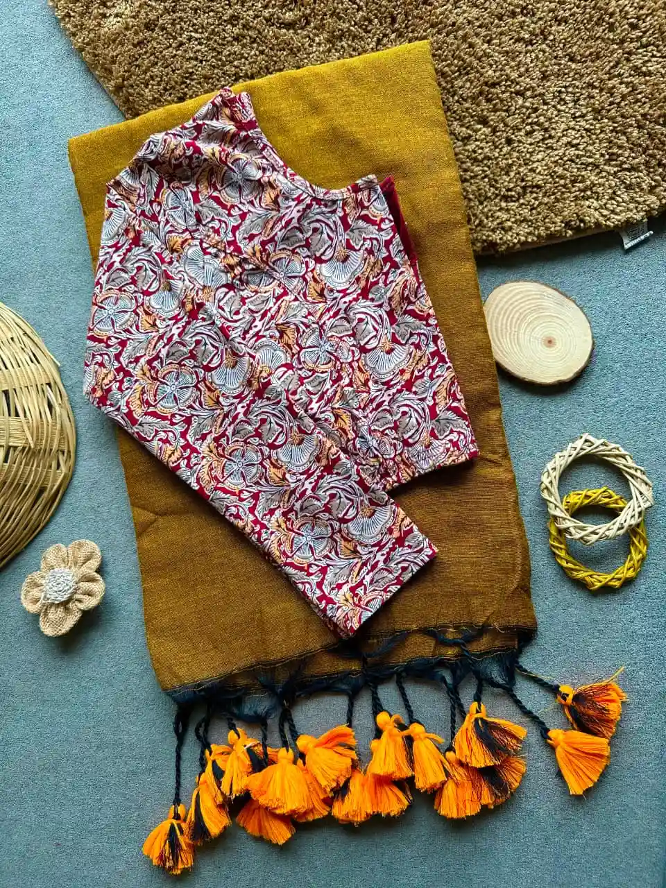 Handloom Khadi Cotton Saree Combo (A26)