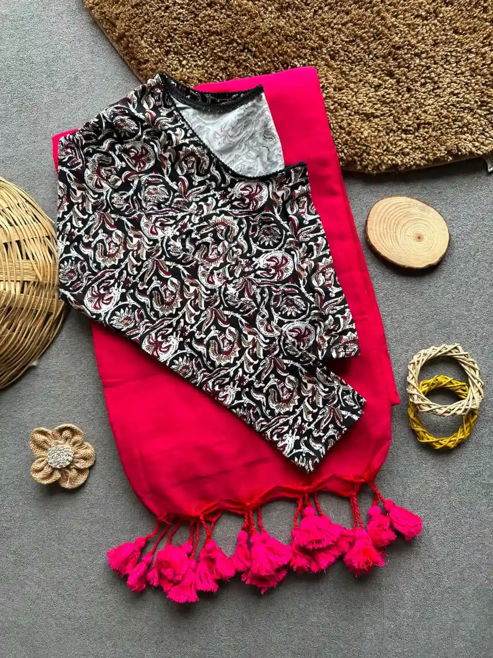 Handloom Khadi Cotton Saree Combo (A31)